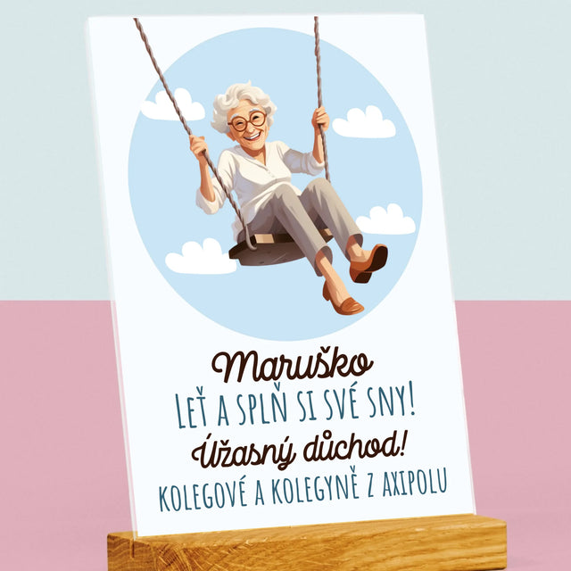 Jméno A Nápis: Splň Si Své Sny - Tisk Na Akrylovém Skle