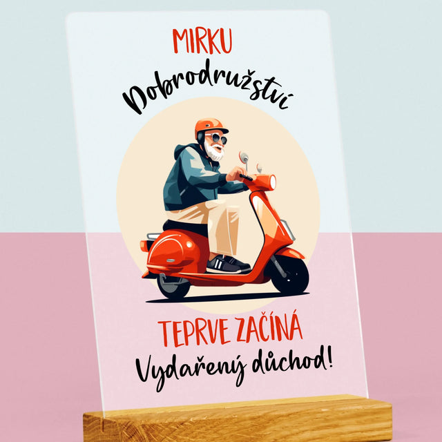Jméno A Nápis: Dobrodružství Teprve Začíná - Tisk Na Akrylovém Skle