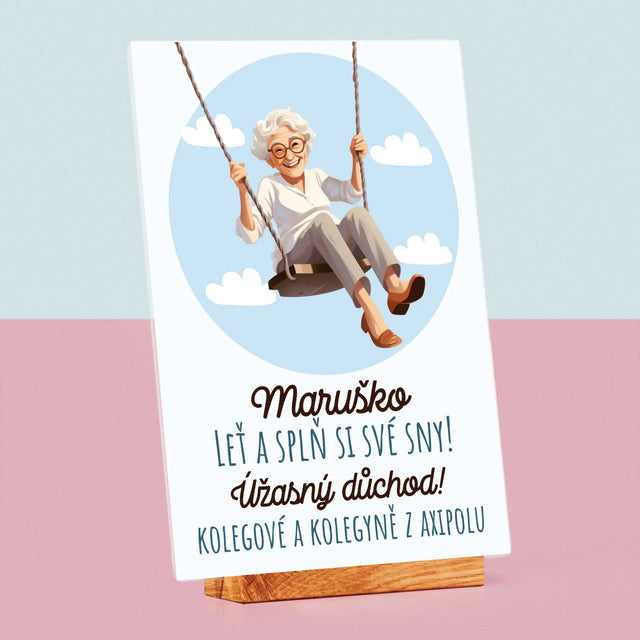 Jméno A Nápis: Splň Si Své Sny - Tisk Na Akrylovém Skle