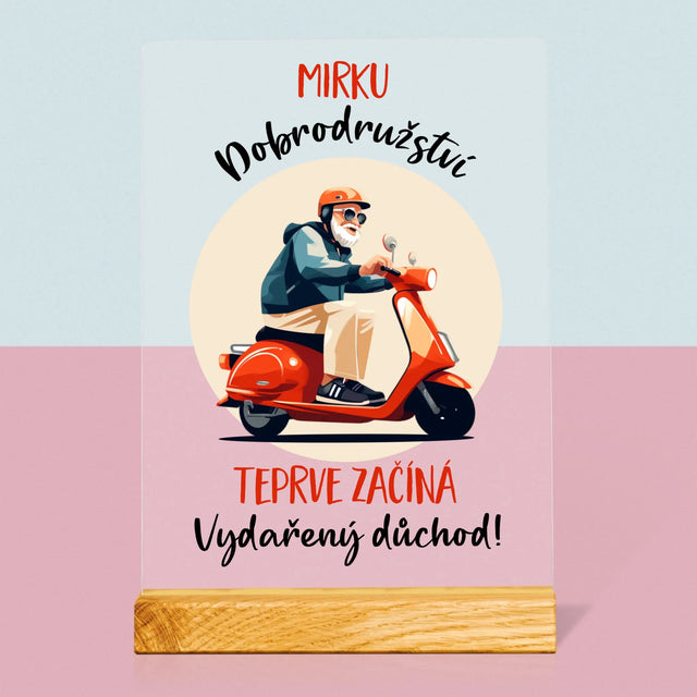 Jméno A Nápis: Dobrodružství Teprve Začíná - Tisk Na Akrylovém Skle