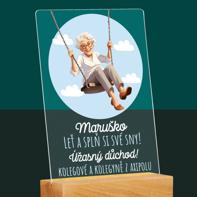 Jméno A Nápis: Splň Si Své Sny - Tisk Na Akrylovém Skle