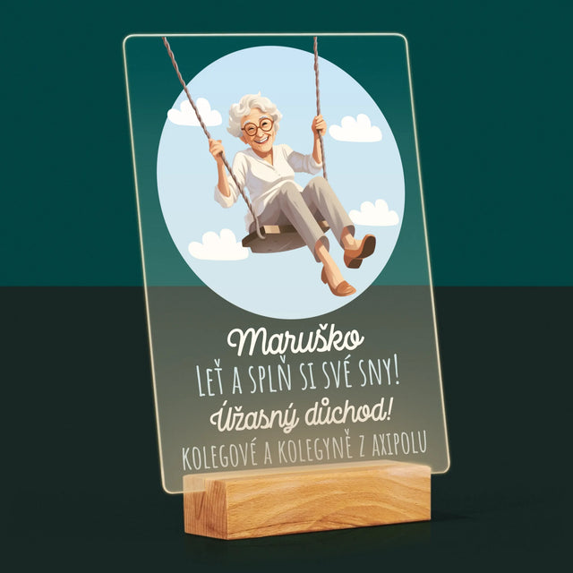 Jméno A Nápis: Splň Si Své Sny - Tisk Na Akrylovém Skle