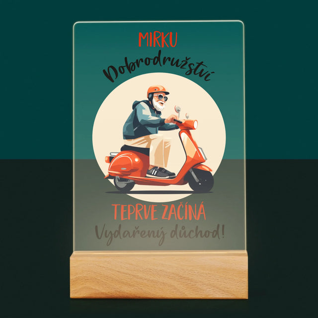 Jméno A Nápis: Dobrodružství Teprve Začíná - Tisk Na Akrylovém Skle