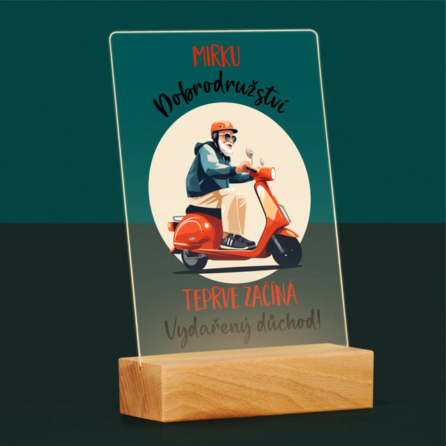 Jméno A Nápis: Dobrodružství Teprve Začíná - Tisk Na Akrylovém Skle