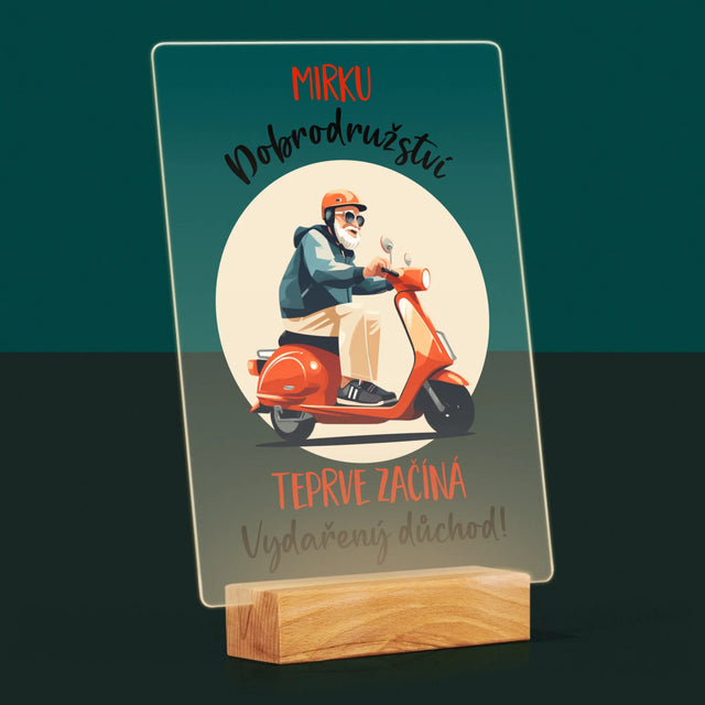 Jméno A Nápis: Dobrodružství Teprve Začíná - Tisk Na Akrylovém Skle