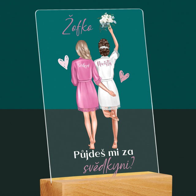 Designér Postav: Půjdeš Mi Za Svědkyni - Tisk Na Akrylovém Skle