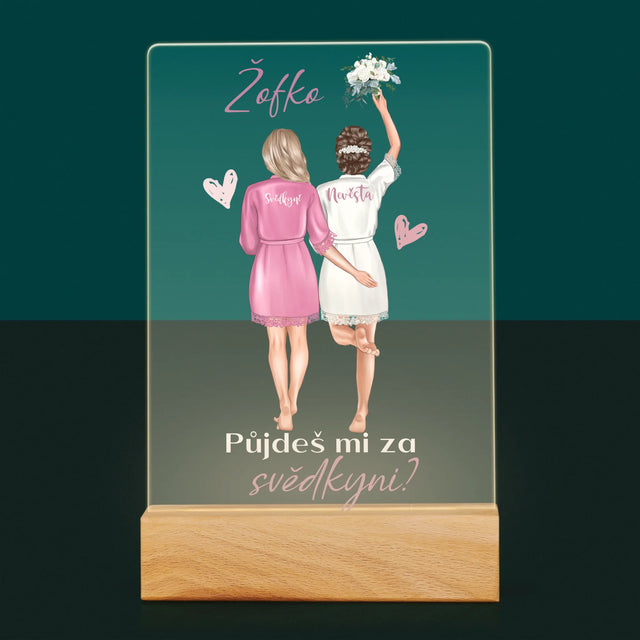 Designér Postav: Půjdeš Mi Za Svědkyni - Tisk Na Akrylovém Skle