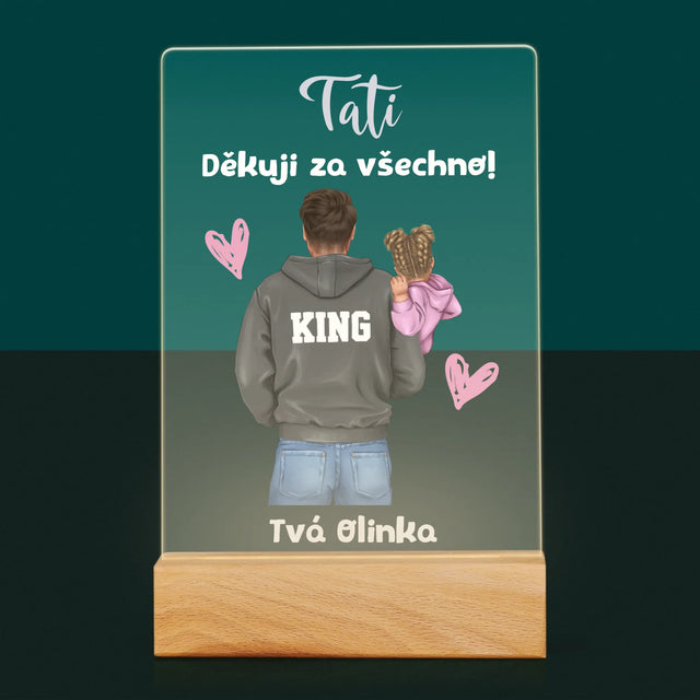Designér Postav: Táta S Dítětem - Tisk Na Akrylovém Skle