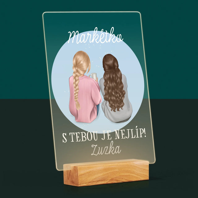 Designér Postav: Přítelkyně - Tisk Na Akrylovém Skle