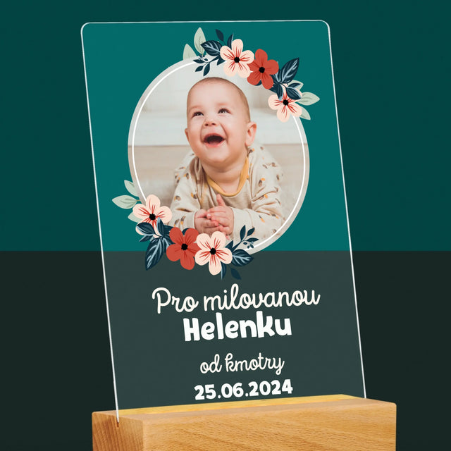 Fotka A Textem: Pro Dítě Od Kmotrů - Tisk Na Akrylovém Skle