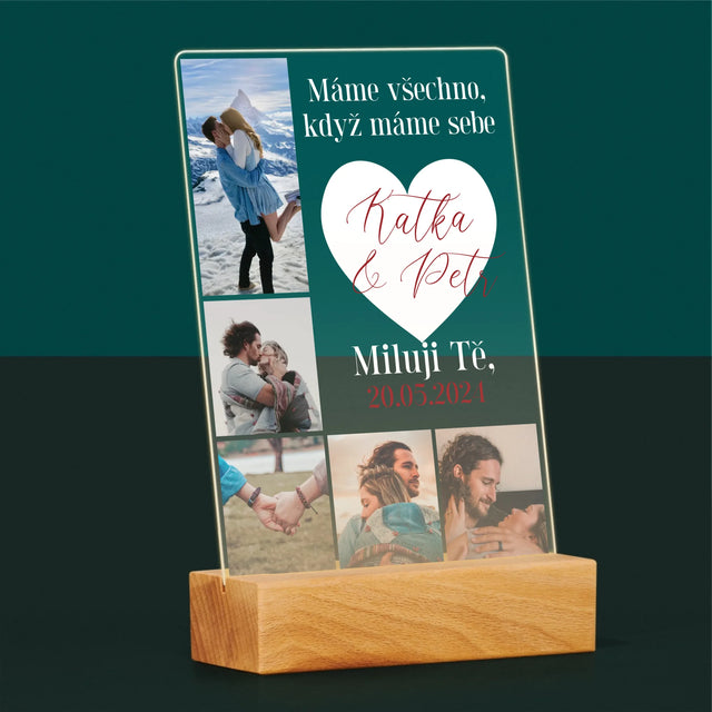 Fotokoláž: Máme Všechno, Když Máme Sebe - Tisk Na Akrylovém Skle