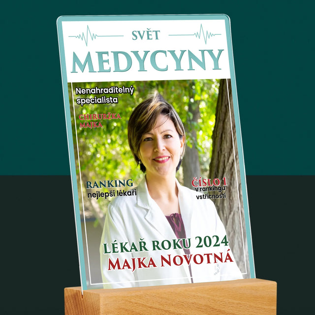 Obálka Časopisu: Svět Medicíny - Tisk Na Akrylovém Skle