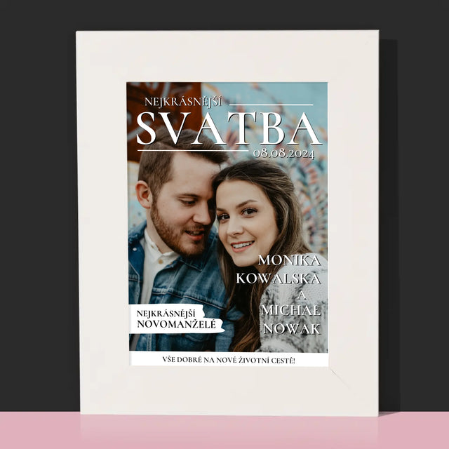 Obálka Časopisu: Nejkrásnější Svatba - Fotorámeček