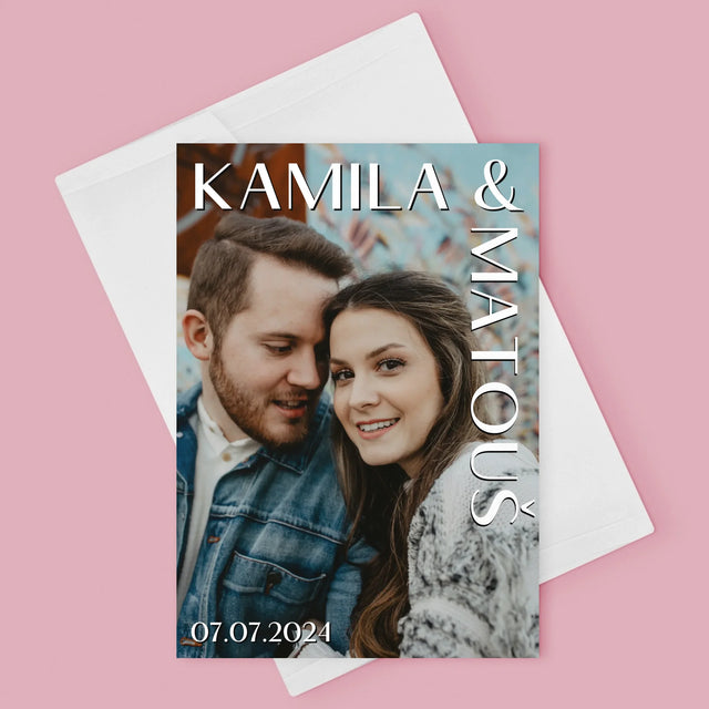 Fotka A Textem: Jména Svatba - Přání