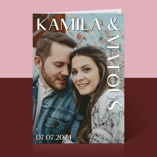 Fotka A Textem: Jména Svatba - Přání