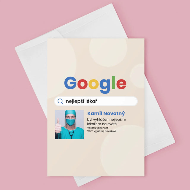 Fotka A Textem: Nejlepší Lékař Výsledek Google - Přání