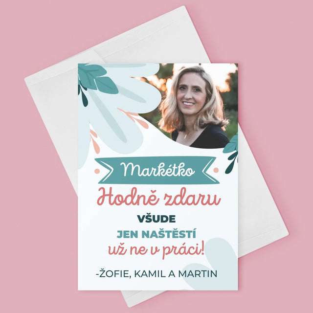 Fotka A Textem: Hodně Zdaru Nikoli V Práci - Přání