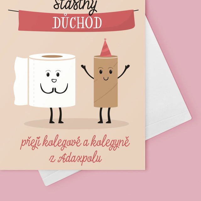 Jméno A Nápis: Šťastný Důchod - Přání