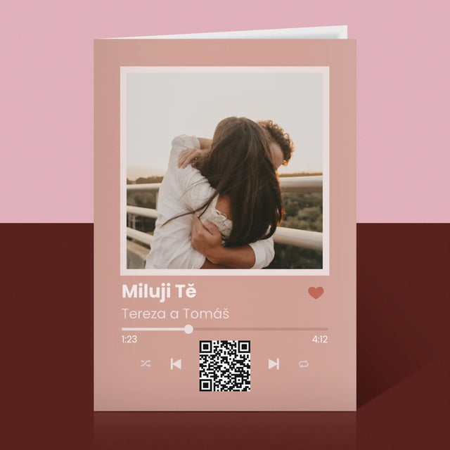 Fotka A Textem: Tvoje Písnička Na Qr - Přání