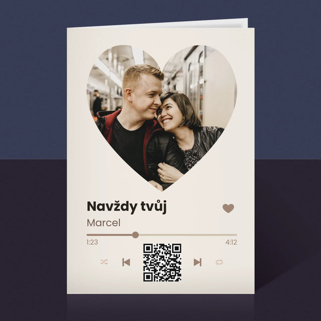 Fotka A Textem: Naše Píseň Na Qr - Přání