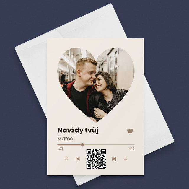 Fotka A Textem: Naše Píseň Na Qr - Přání