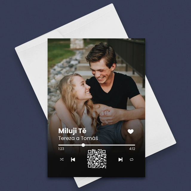 Fotka A Textem: Naše Písnička Na Qr - Přání