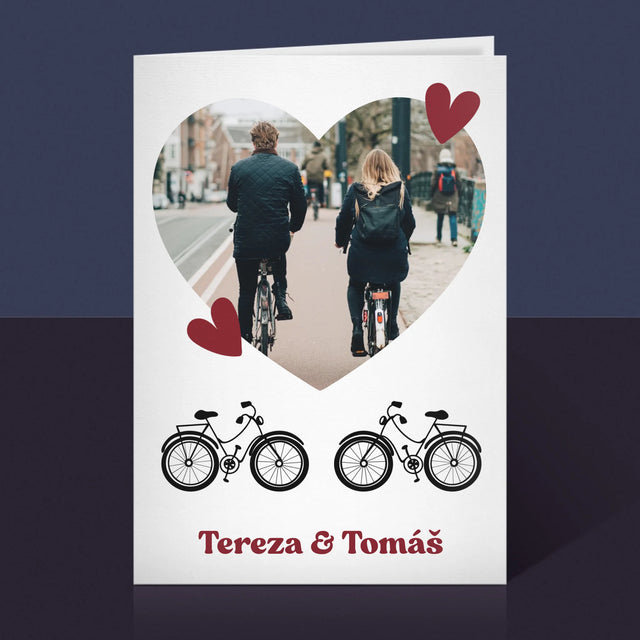 Fotka A Textem: Pár Na Kole - Přání