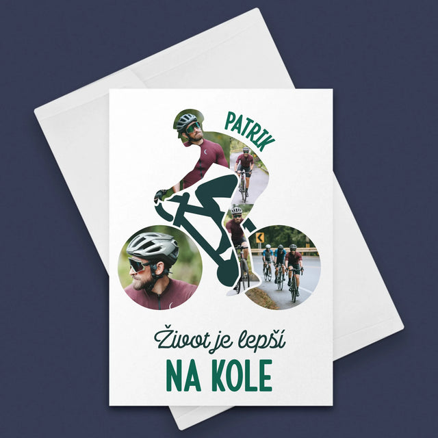 Tvar Z Fotek: Život Je Lepší Na Kole - Přání