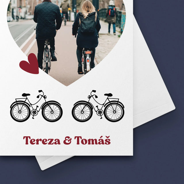 Fotka A Textem: Pár Na Kole - Přání