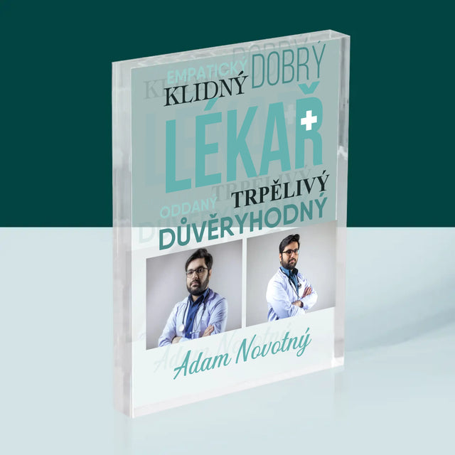 Fotokoláž: Lékař Vlastnosti - Akrylový Blok