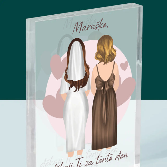 Designér Postav: Svědkyně - Akrylový Blok