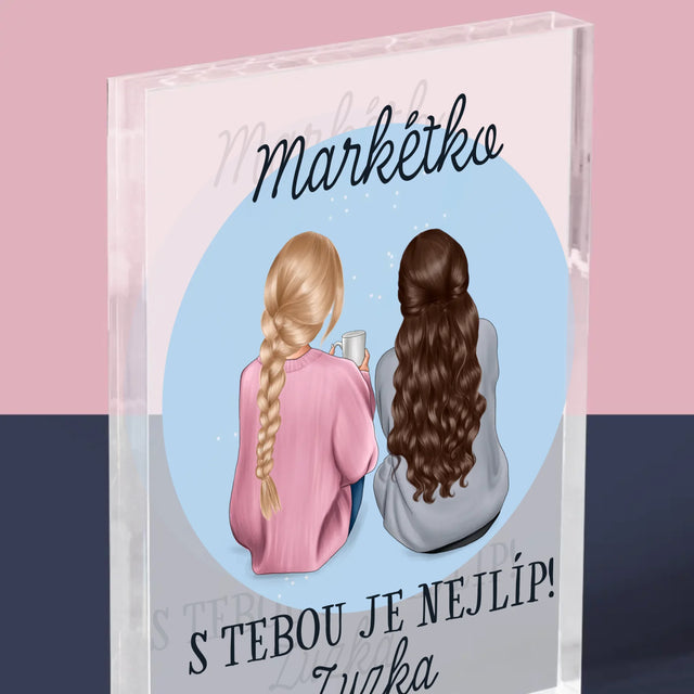 Designér Postav: Přítelkyně - Akrylový Blok