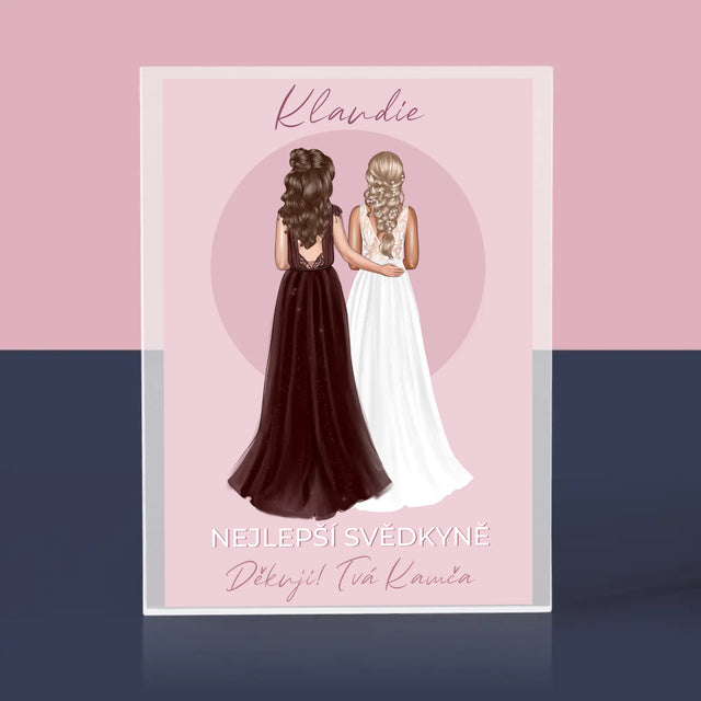 Designér Postav: Nejlepší Svědkyně - Akrylový Blok