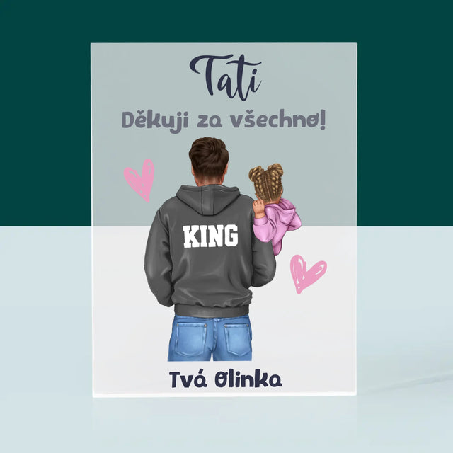 Designér Postav: Táta S Dítětem - Akrylový Blok
