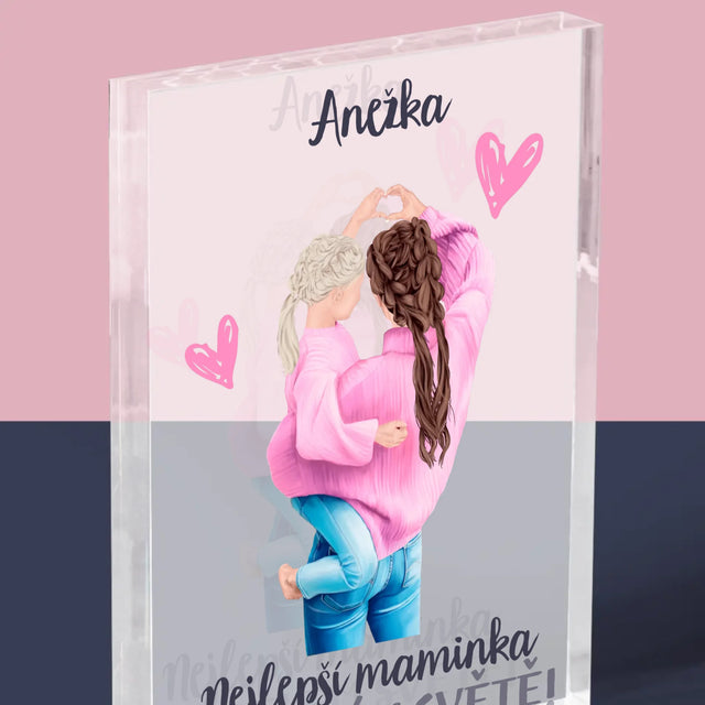 Designér Postav: Nejlepší Maminka Na Světě - Akrylový Blok