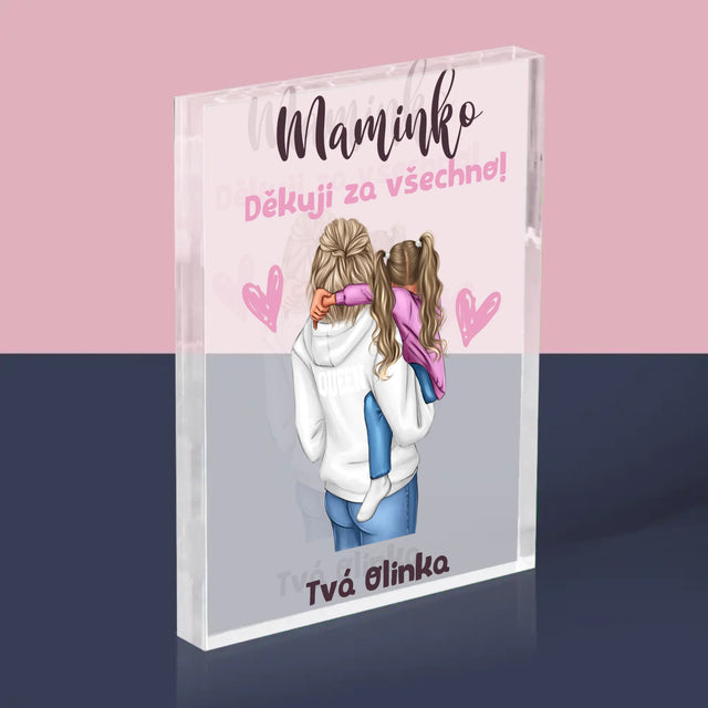 Designér Postav: Máma S Dítětem - Akrylový Blok