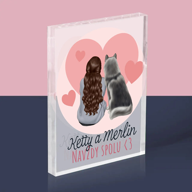 Designér Postav: Psí Přítel - Akrylový Blok