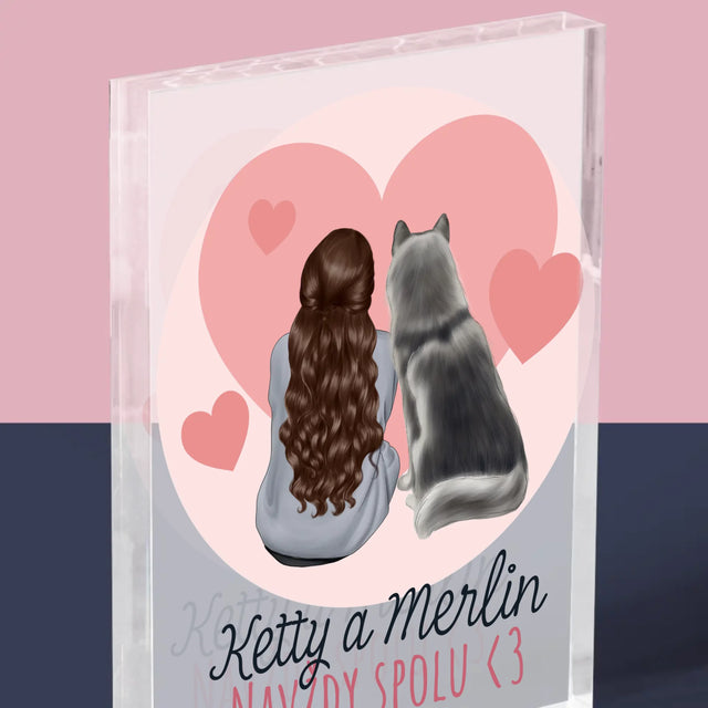 Designér Postav: Psí Přítel - Akrylový Blok