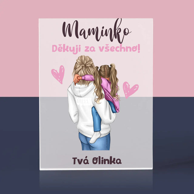 Designér Postav: Máma S Dítětem - Akrylový Blok