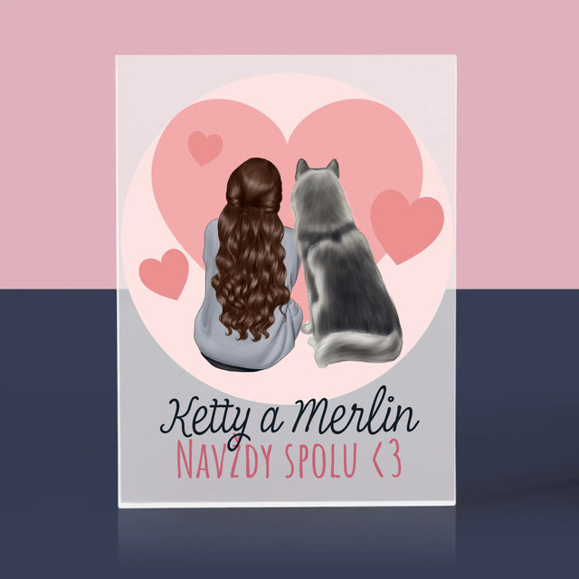 Designér Postav: Psí Přítel - Akrylový Blok