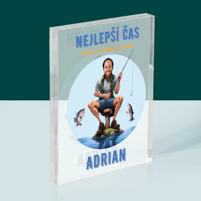 Fotka A Textem: Nejlepší Čas - Akrylový Blok