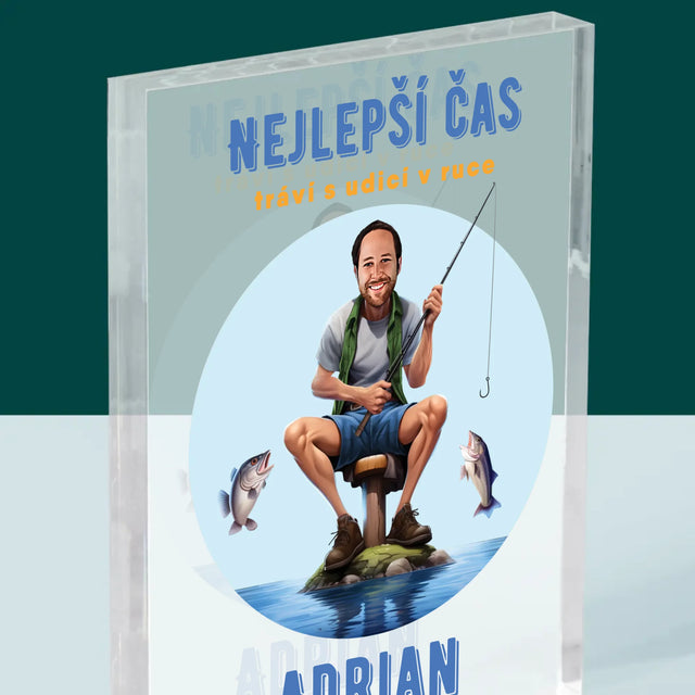 Fotka A Textem: Nejlepší Čas - Akrylový Blok