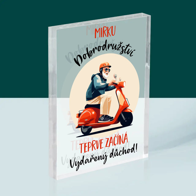 Jméno A Nápis: Dobrodružství Teprve Začíná - Akrylový Blok