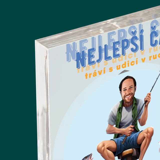 Fotka A Textem: Nejlepší Čas - Akrylový Blok