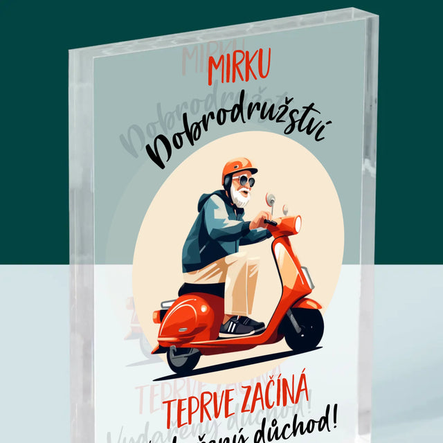 Jméno A Nápis: Dobrodružství Teprve Začíná - Akrylový Blok