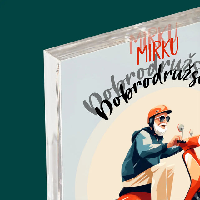 Jméno A Nápis: Dobrodružství Teprve Začíná - Akrylový Blok