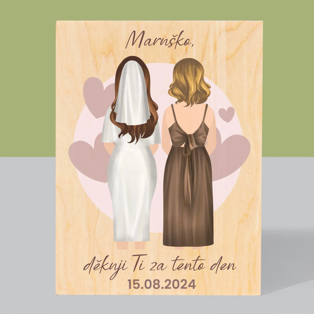 Designér Postav: Svědkyně - Tisk Na Dřevo