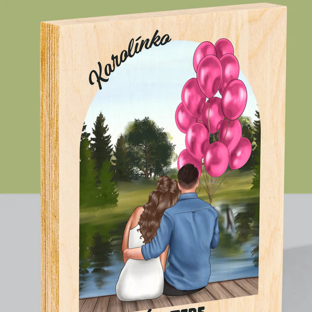 Designér Postav: Ona A On - Tisk Na Dřevo