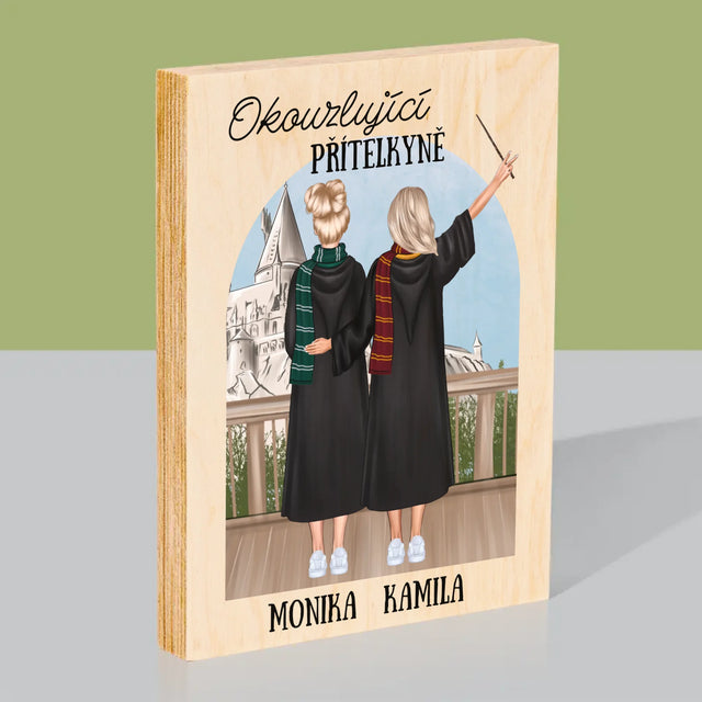 Designér Postav: Okouzlující Přítelkyně - Tisk Na Dřevo