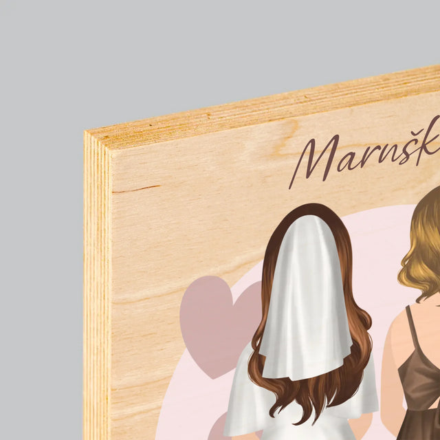 Designér Postav: Svědkyně - Tisk Na Dřevo